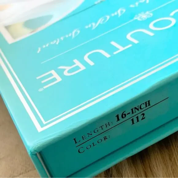 Halocouture Hair Extensions 16 Inches #112 Warm Blonde w Highlights - Picture 11 of 14